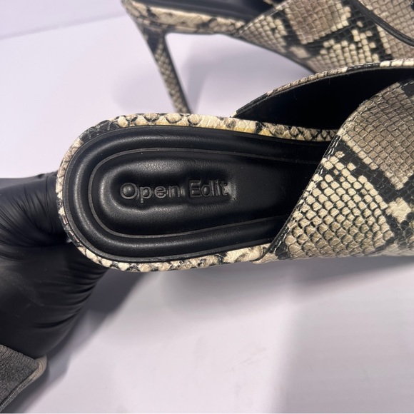 Open Edit Natalya Lace-Up Pointed Toe Mules Size 10M - Picture 4 of 8